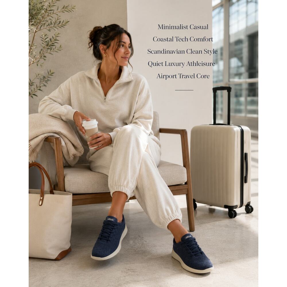 Allbirds Wool Runner Sneakers Womens Navy Casual Sustainable Walking Shoes